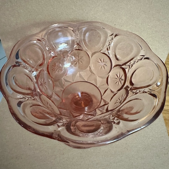 Kanawha Pink moon and stars candy dish/compote - Picture 2 of 4